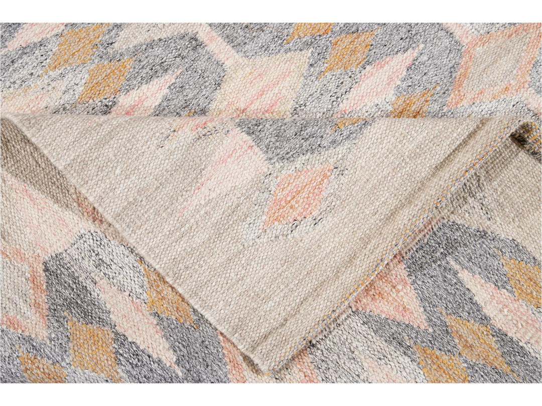 Modern Swedish Wool Rug 9 X 12