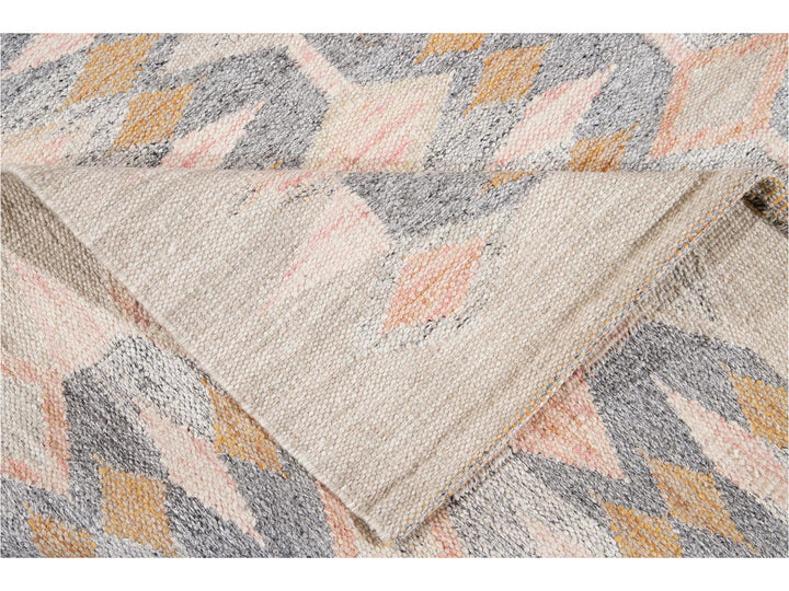 Modern Swedish Wool Rug 9 X 12