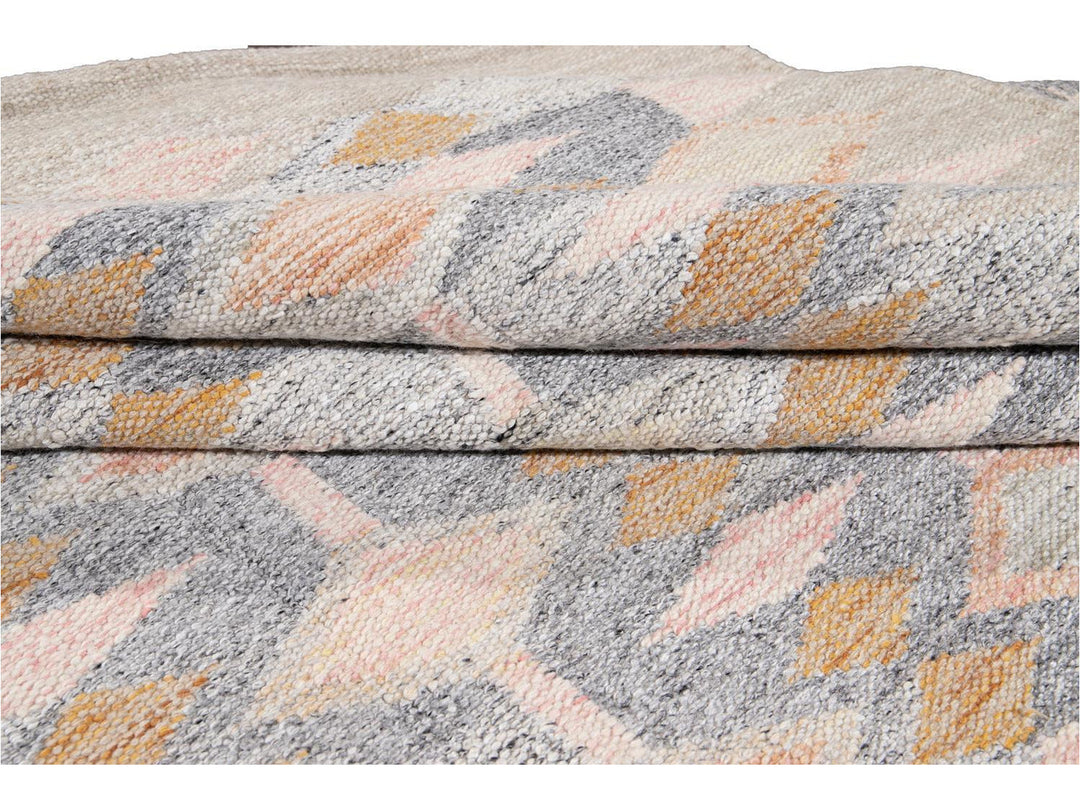 Modern Swedish Wool Rug 9 X 12