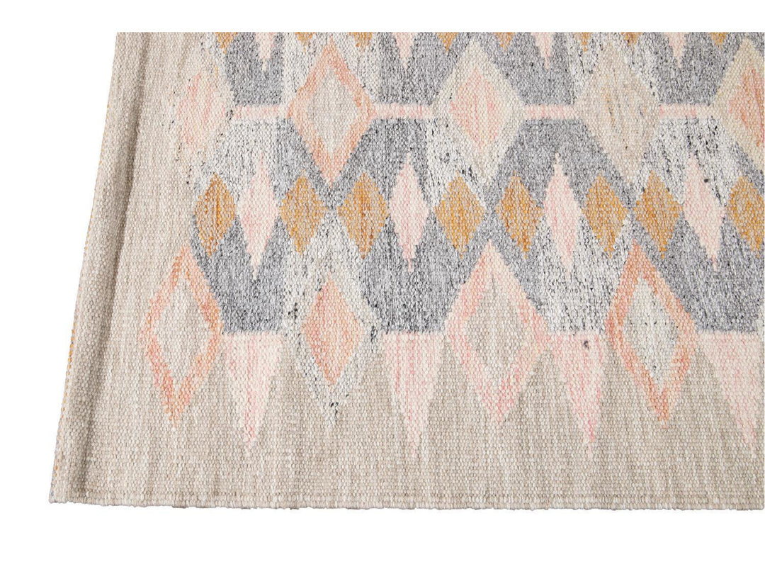 Modern Swedish Wool Rug 9 X 12