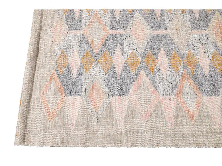 Modern Swedish Wool Rug 9 X 12