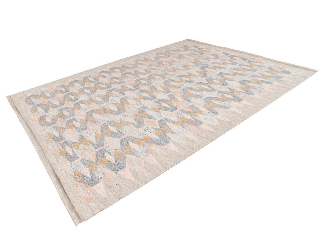 Modern Swedish Wool Rug 9 X 12