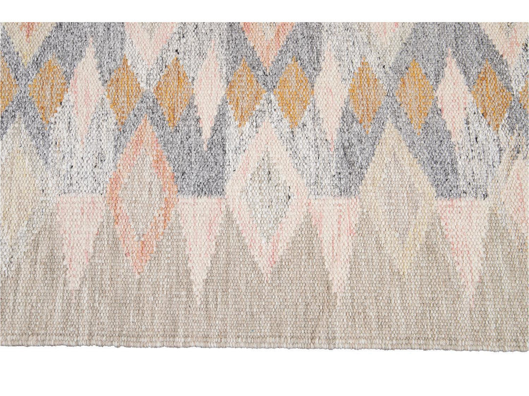 Modern Swedish Wool Rug 9 X 12