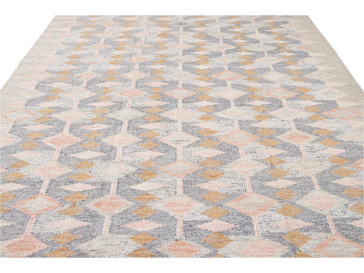 Modern Swedish Wool Rug 9 X 12