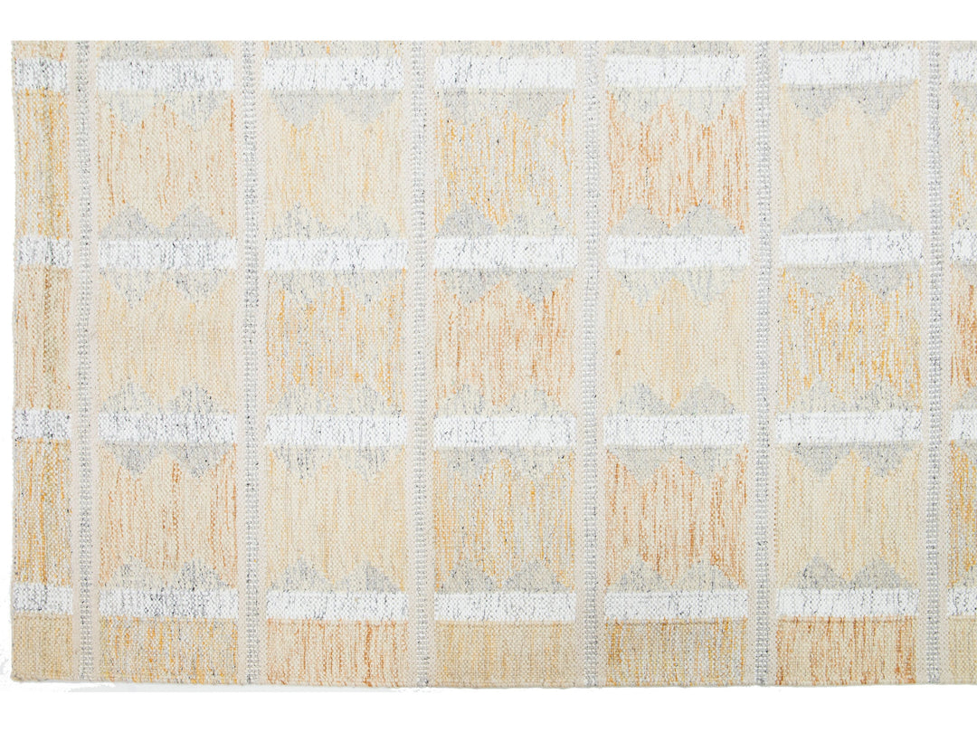 Modern Scandinavian Wool Rug 10 X 14