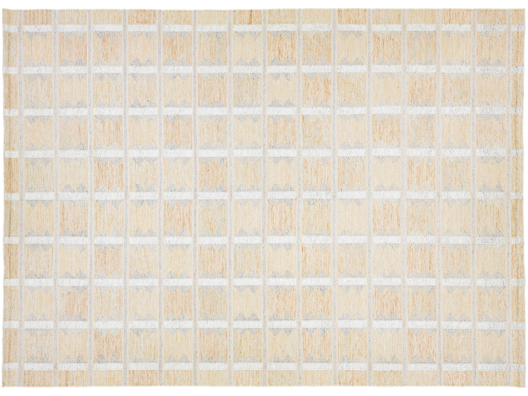 Modern Scandinavian Wool Rug 10 X 14