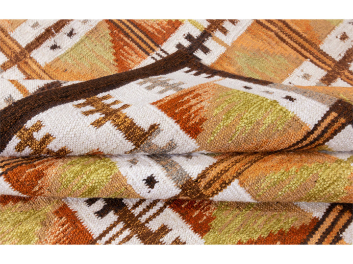 Modern Swedish Wool Rug 9 X 12