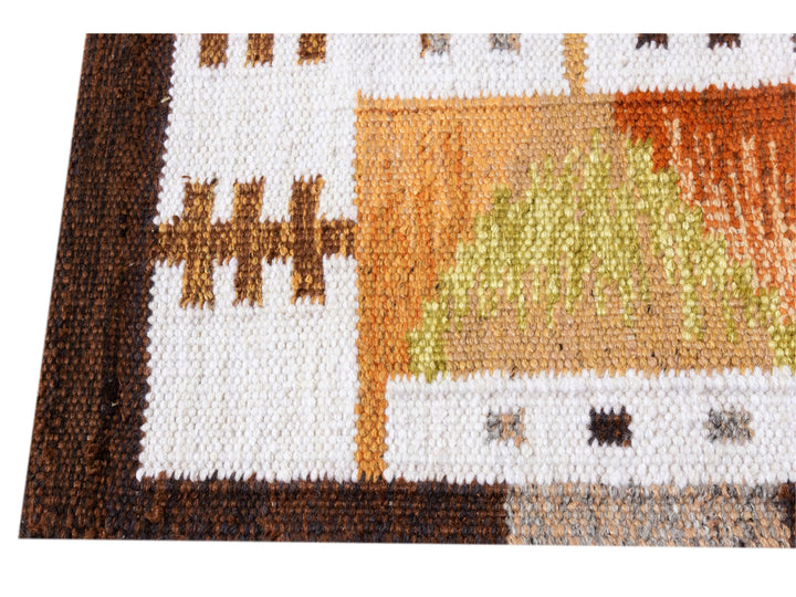 Modern Swedish Wool Rug 9 X 12