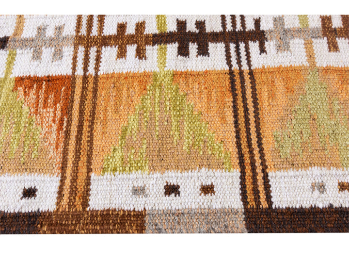 Modern Swedish Wool Rug 9 X 12
