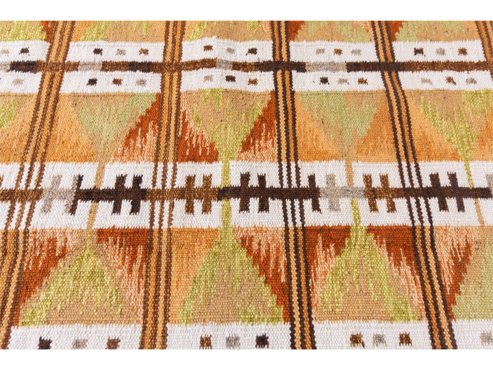 Modern Swedish Wool Rug 9 X 12