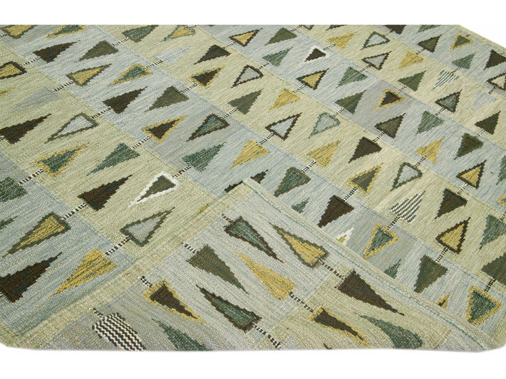 Modern Swedish Style Wool Rug 9 X 12