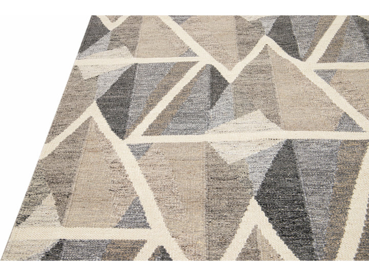 Modern Swedish Wool Rug 9 X 12