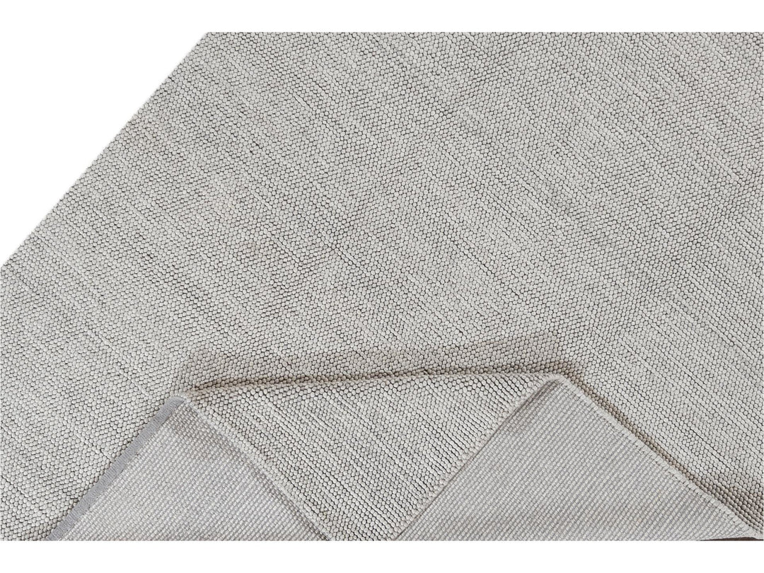 Modern Textured Wool Rug 9 X 12