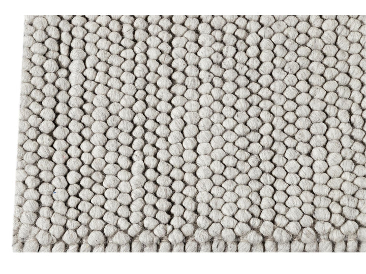 Modern Textured Wool Rug 9 X 12