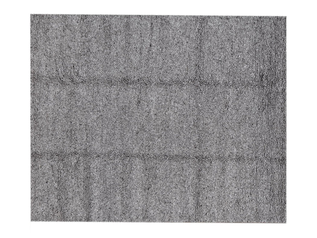 Contemporary Textured Wool Rug 8 x 10