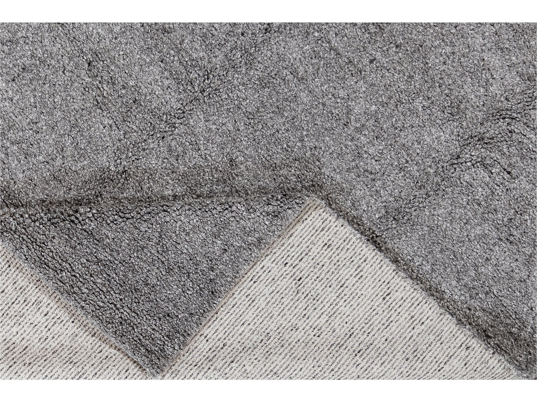 Contemporary Textured Wool Rug 8 x 10