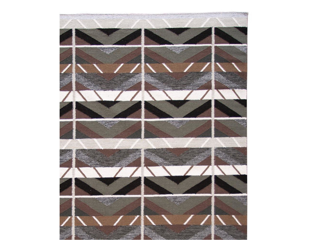 Modern Scandinavian-Style Wool Rug 9 X 12