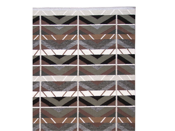 Modern Scandinavian-Style Wool Rug 9 X 12