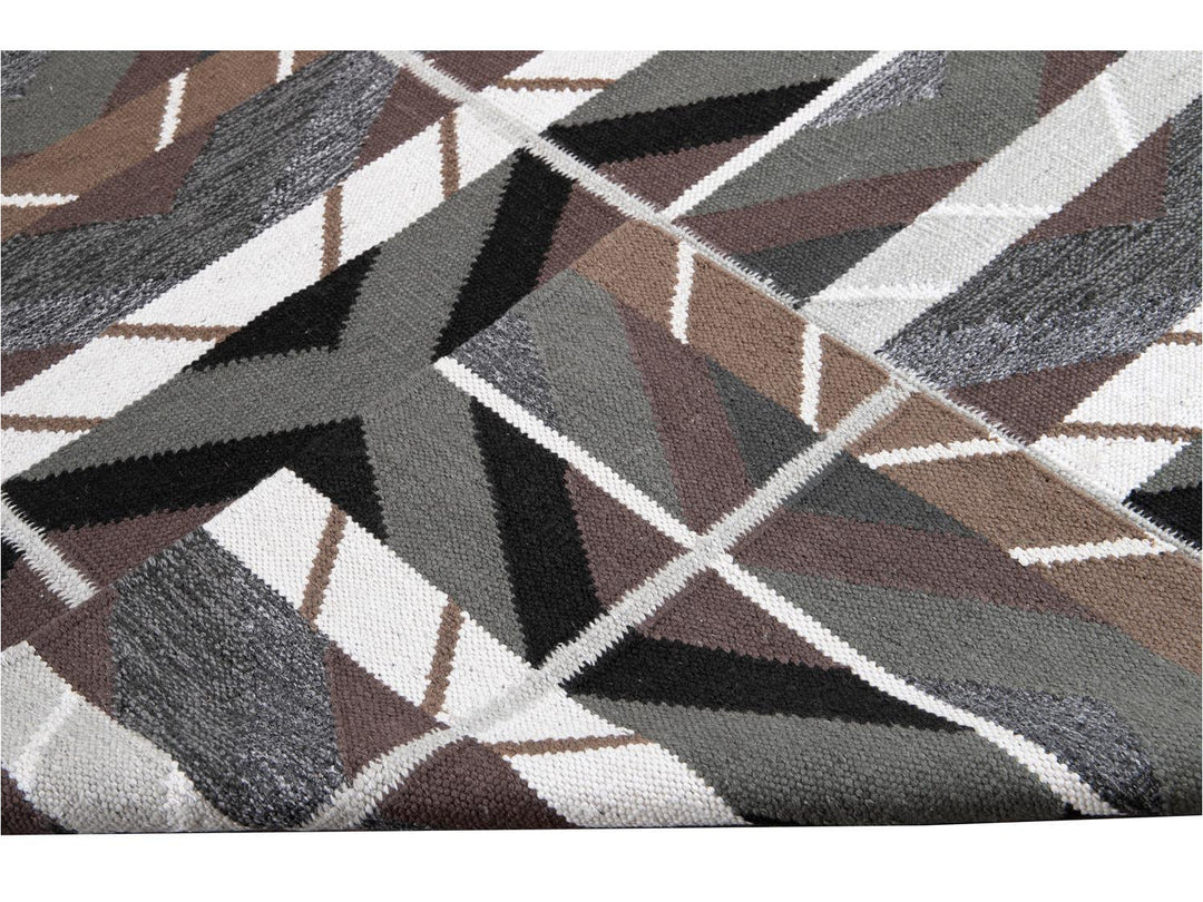 Modern Scandinavian-Style Wool Rug 9 X 12