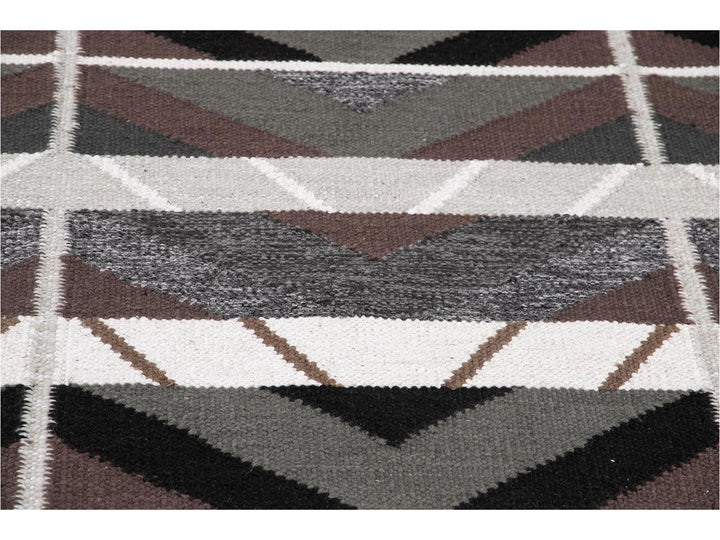 Modern Scandinavian-Style Wool Rug 9 X 12