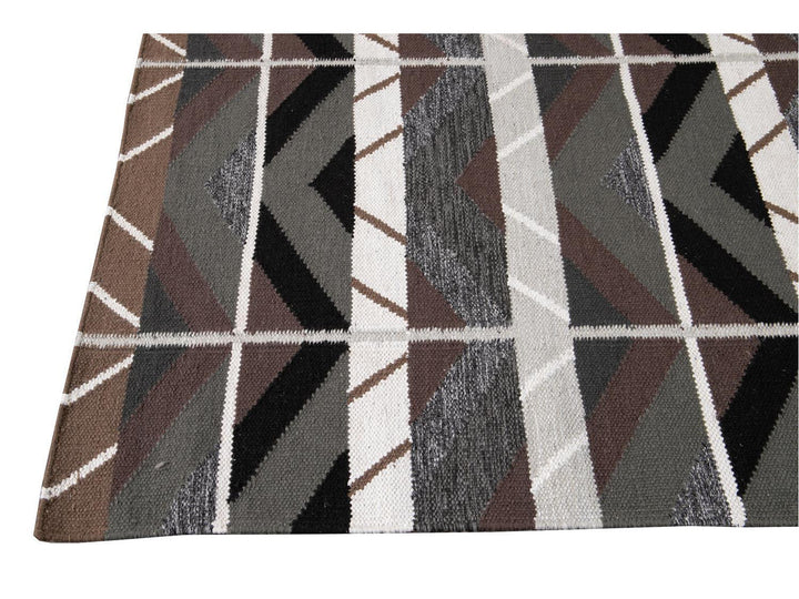 Modern Scandinavian-Style Wool Rug 9 X 12