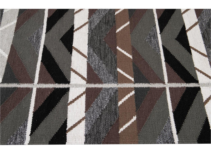 Modern Scandinavian-Style Wool Rug 9 X 12