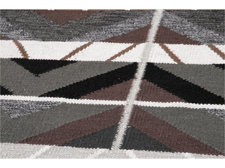Modern Scandinavian-Style Wool Rug 9 X 12