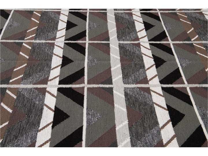 Contemporary Swedish Wool Rug 10 X 14