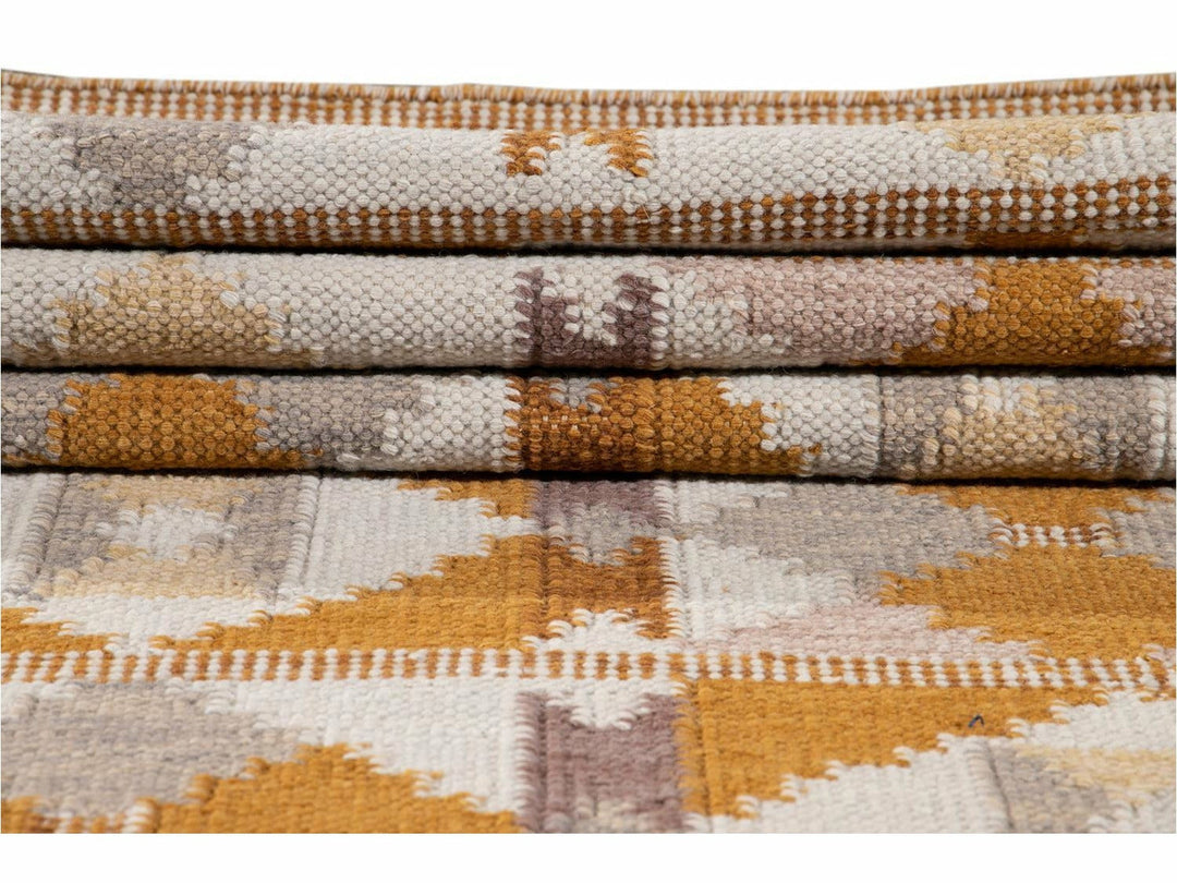 Modern Swedish-Style Wool Runner Rug 4 X 20