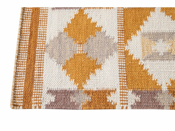 Modern Swedish-Style Wool Runner Rug 4 X 20