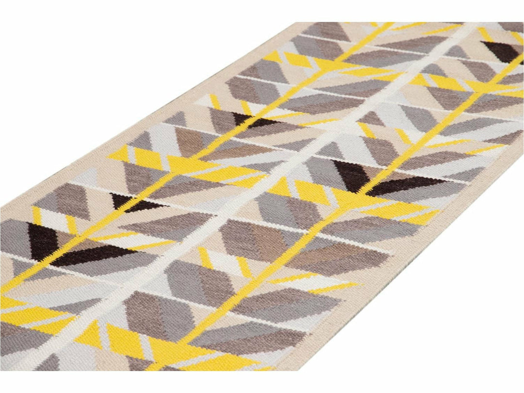 Modern Swedish Style Wool Runner Rug 3 X 18