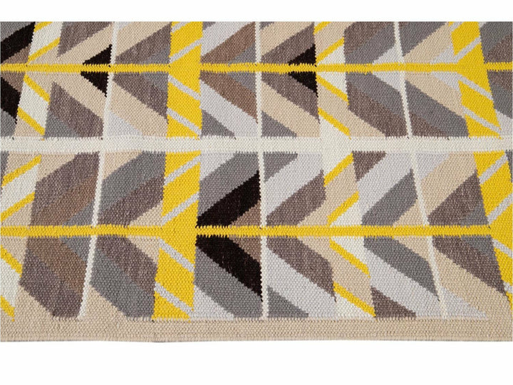 Modern Swedish Style Wool Runner Rug 3 X 18