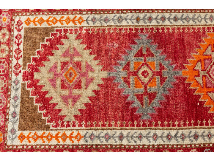 Vintage Turkish Anatolian Runner Rug, 3 x 14