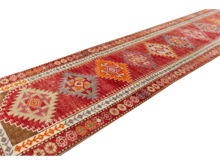 Vintage Turkish Anatolian Runner Rug, 3 x 14