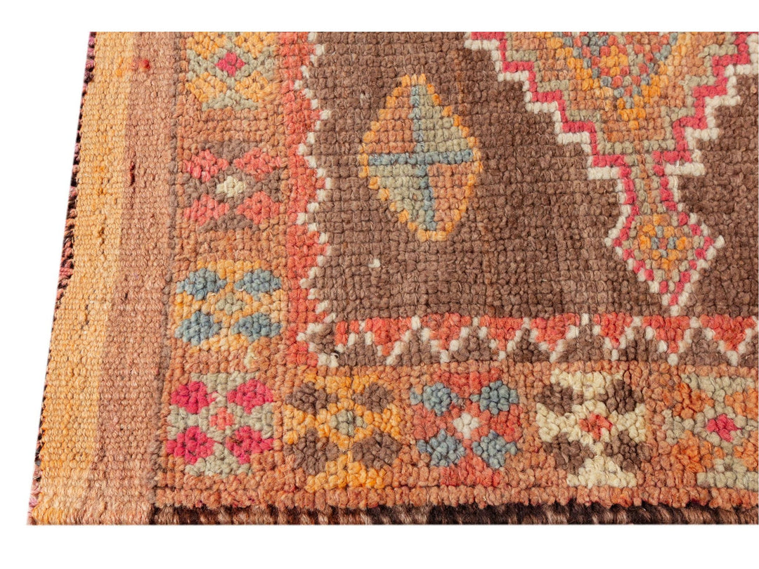 Vintage Turkish Anatolian Runner Rug, 3 X 14