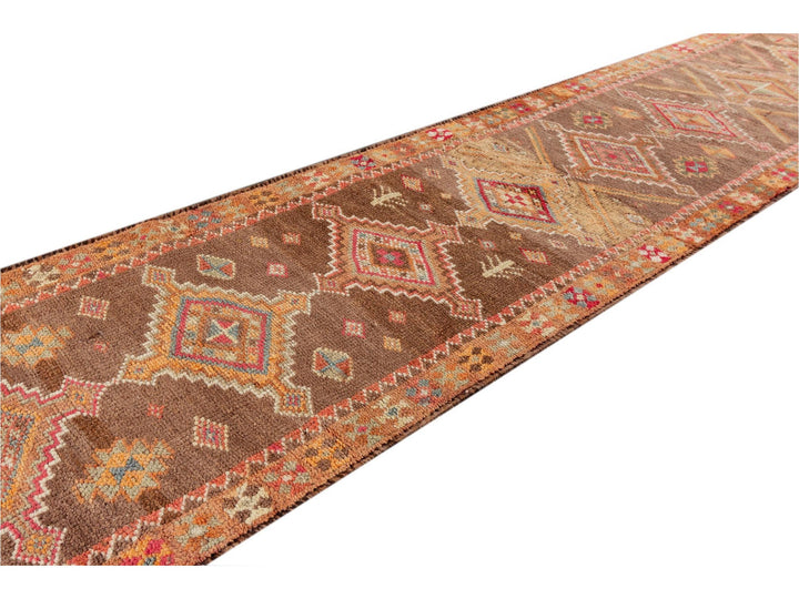 Vintage Turkish Anatolian Runner Rug, 3 X 14