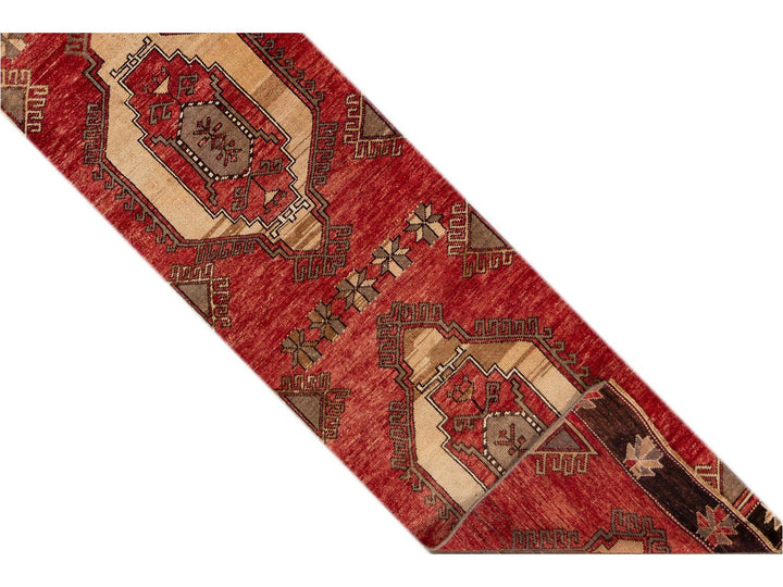 Mid 20th Century Vintage Turkish Anatolian Runner Rug 3 X 12