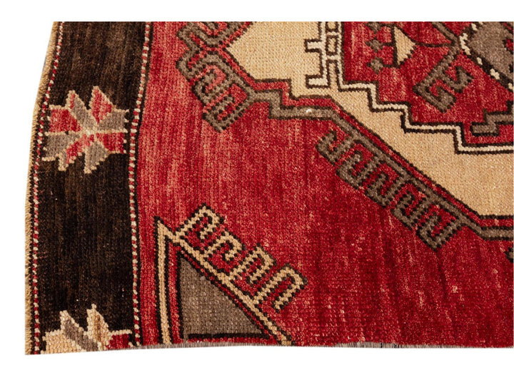 Mid 20th Century Vintage Turkish Anatolian Runner Rug 3 X 12