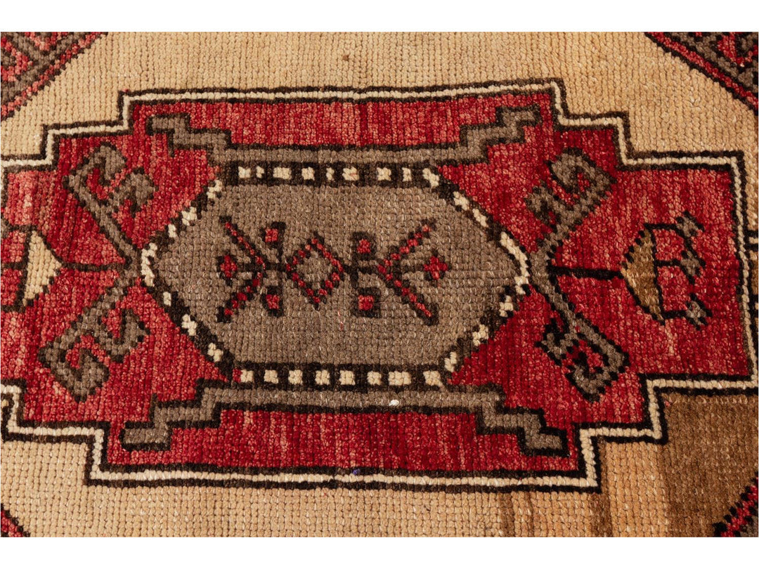 Mid 20th Century Vintage Turkish Anatolian Runner Rug 3 X 12