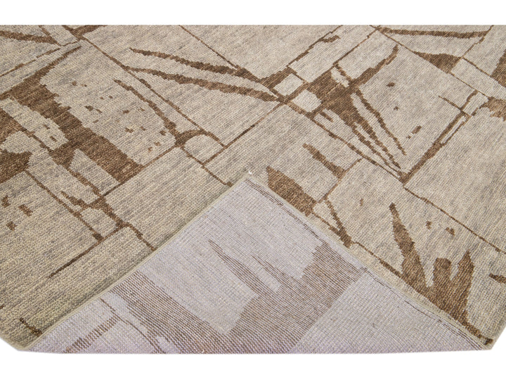 Modern Texture Wool Rug 8 X 10