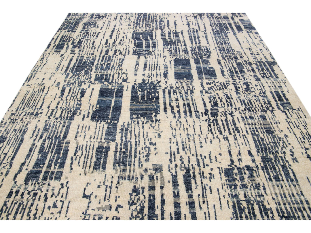 Modern Texture Wool Rug 8 X 10