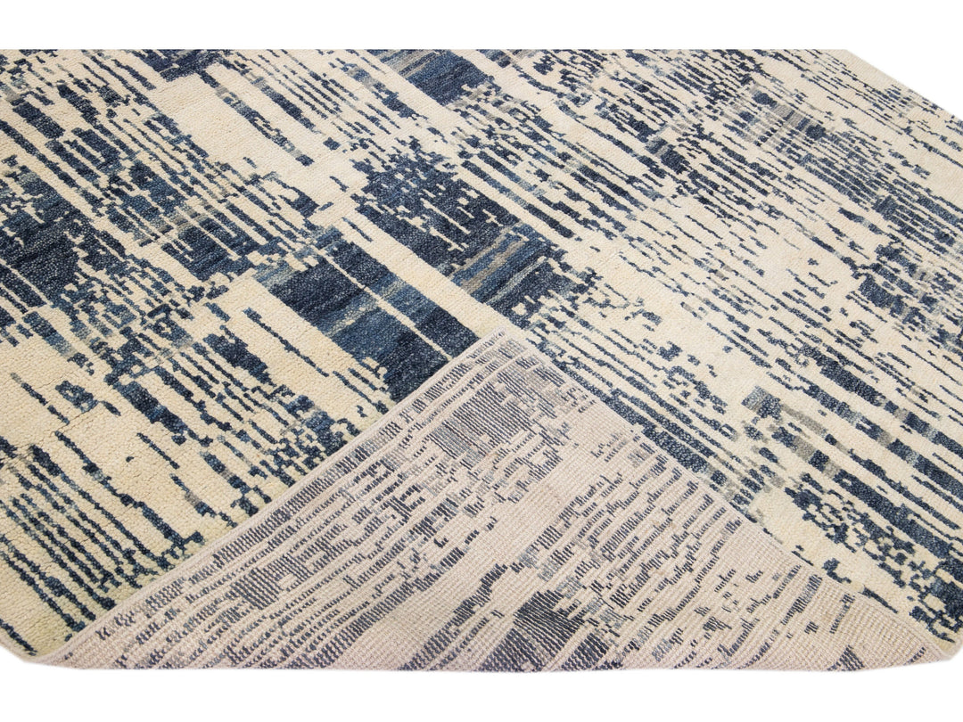 Modern Texture Wool Rug 8 X 10