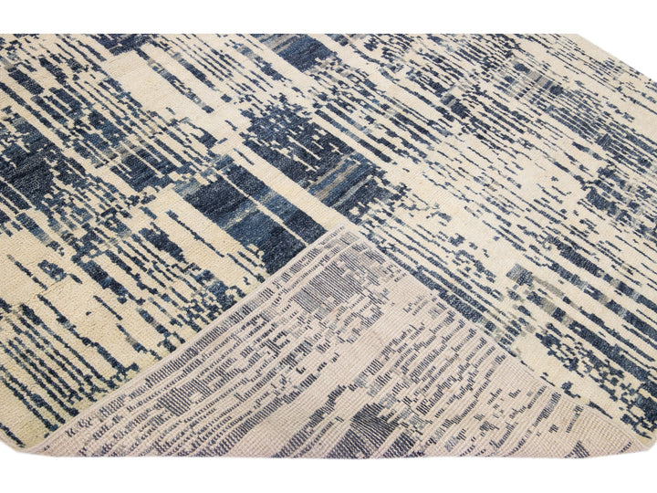 Modern Texture Wool Rug 8 X 10