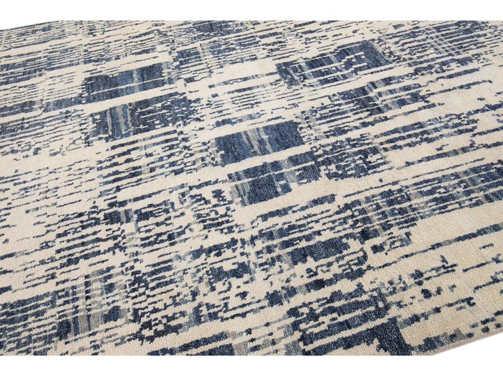 Modern Texture Wool Rug 8 X 10