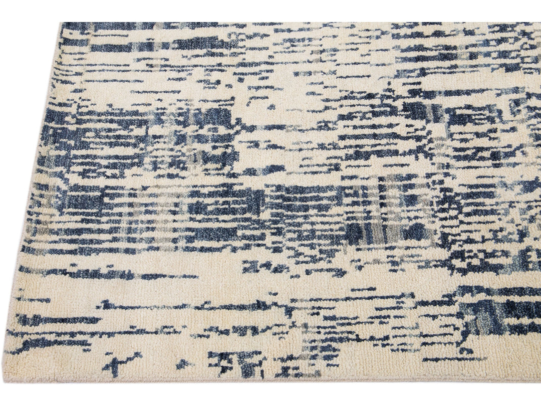 Modern Texture Wool Rug 8 X 10