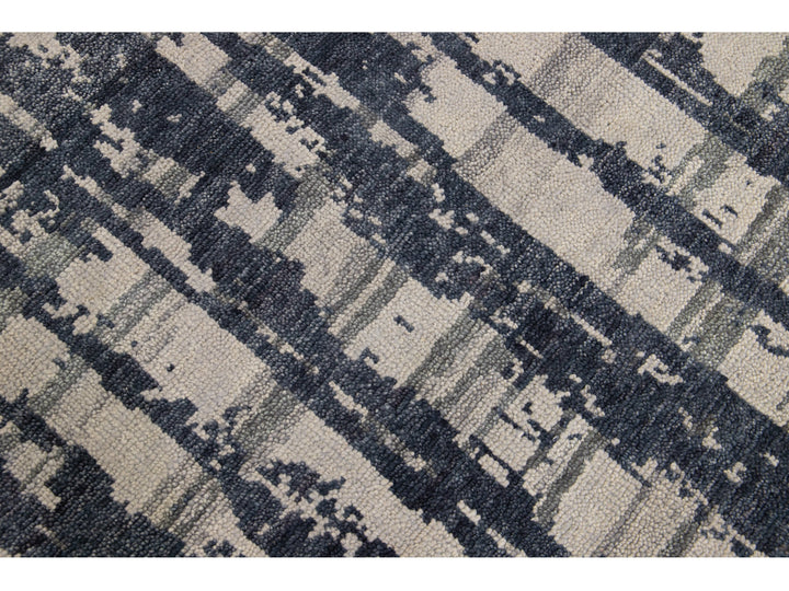 Modern Texture Wool Rug 8 X 10