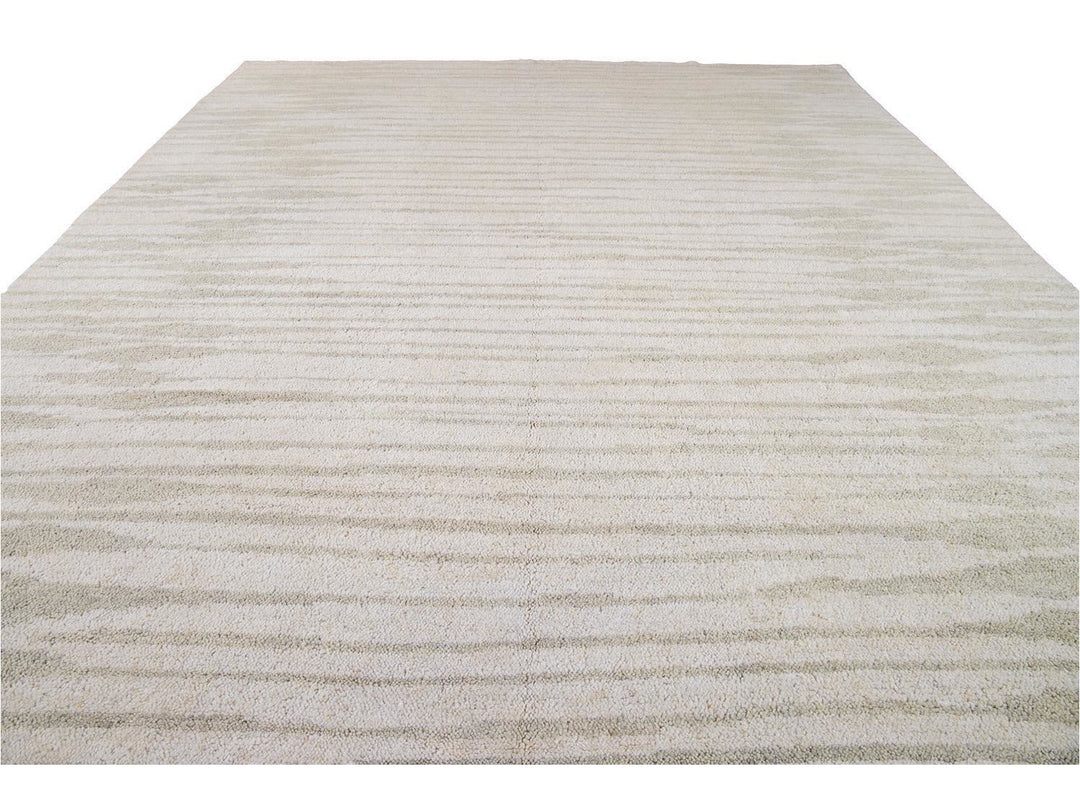 Modern Moroccan Style Wool Rug 12 X 15