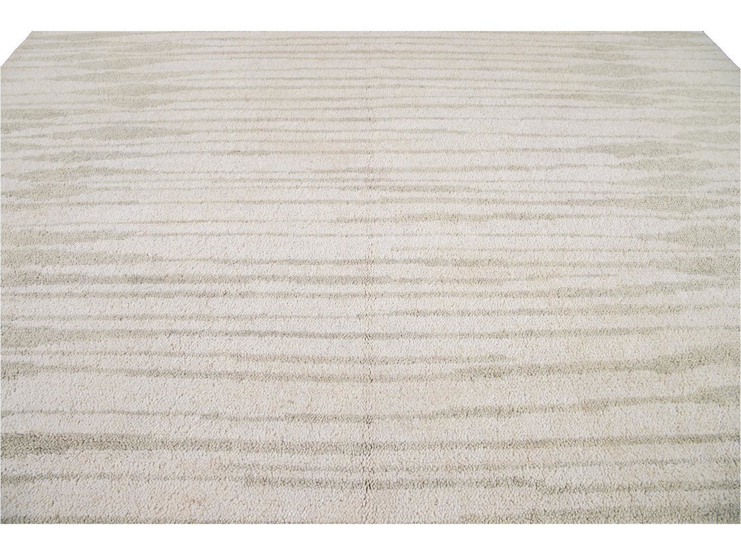 Modern Moroccan Style Wool Rug 12 X 15