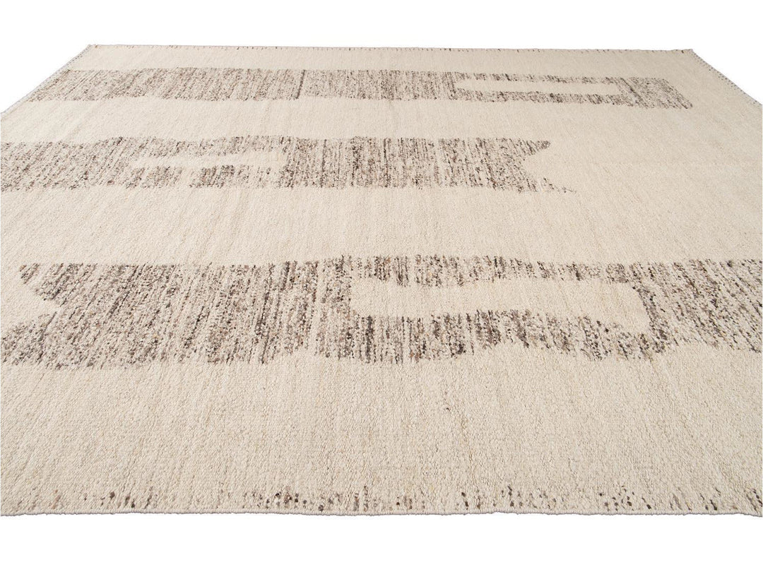 Modern Moroccan Style Wool Rug 12 X 15