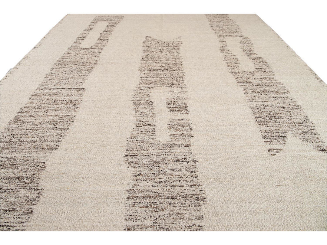 Modern Moroccan Style Wool Rug 12 X 15